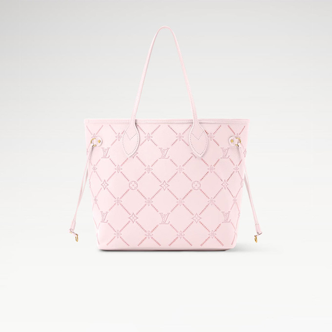 lv louis vuitton neverfull mm monogram empreinte couture tote bag #m28527